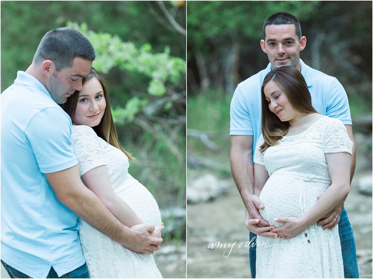 Chalk Ridge Falls maternity session photos