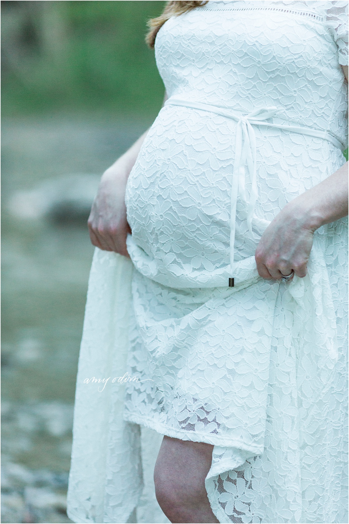 Chalk Ridge Falls maternity photos