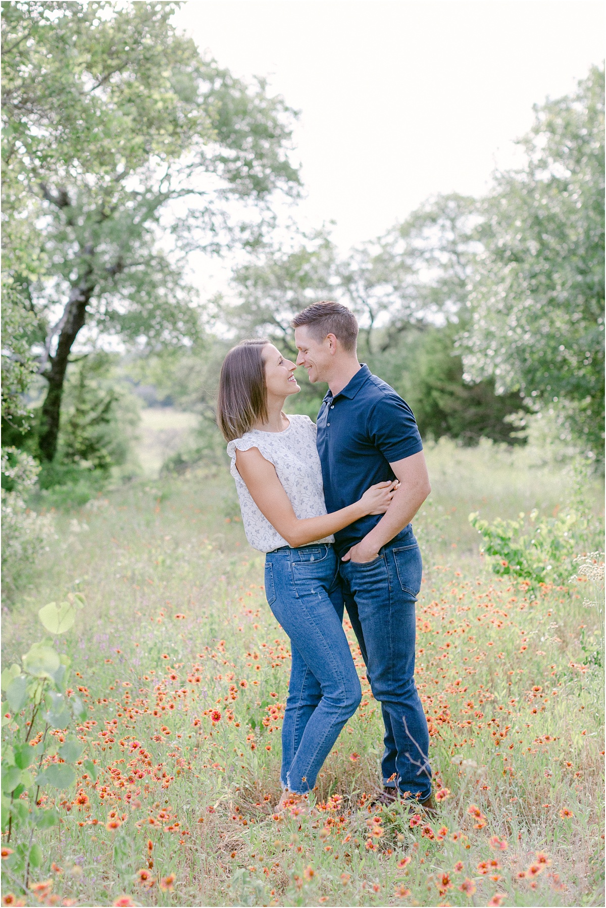 Springtime family photography in the Texas wildflowers.