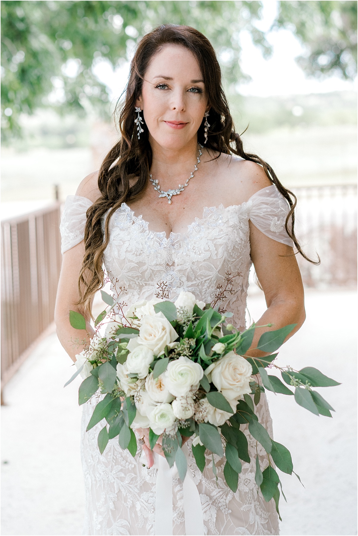 Bride at the Lodge and Country Cottages Wedding