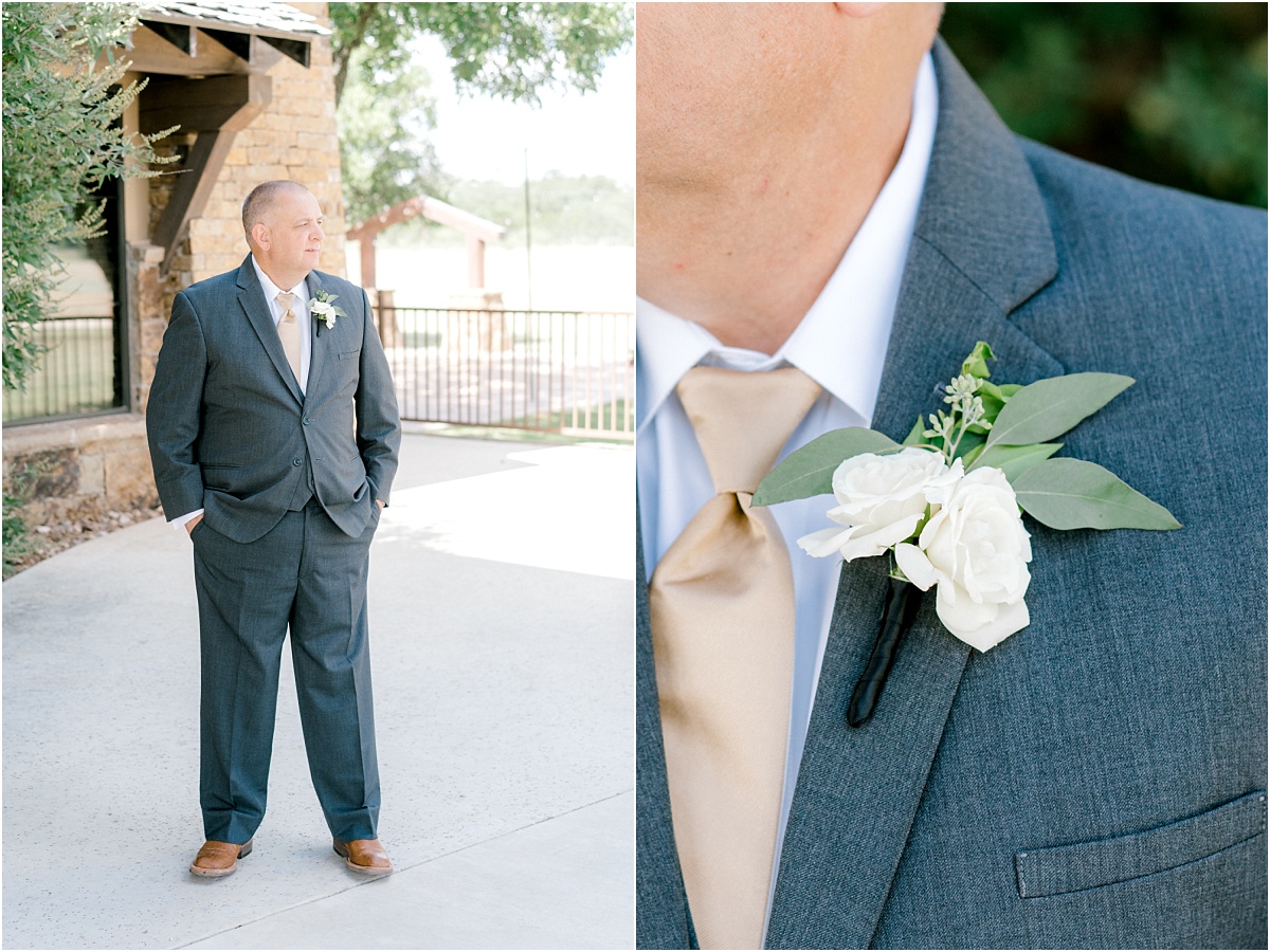 Groom at the Lodge and Country Cottages Wedding