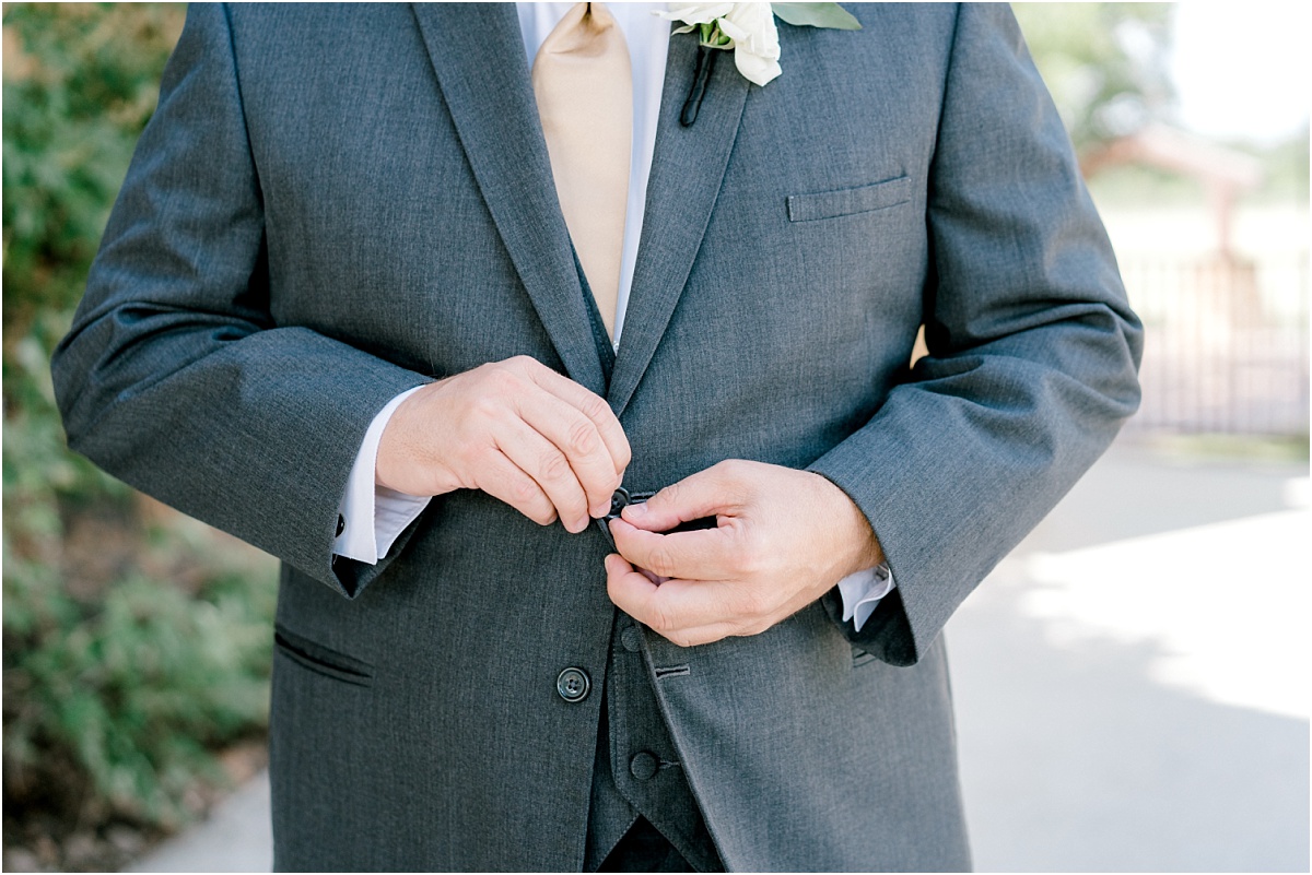 Groom at the Lodge and Country Cottages Wedding