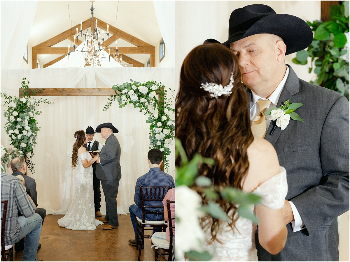 Wedding Ceremony at the Lodge at Country Inn Cottages | Fredericksburg, Texas