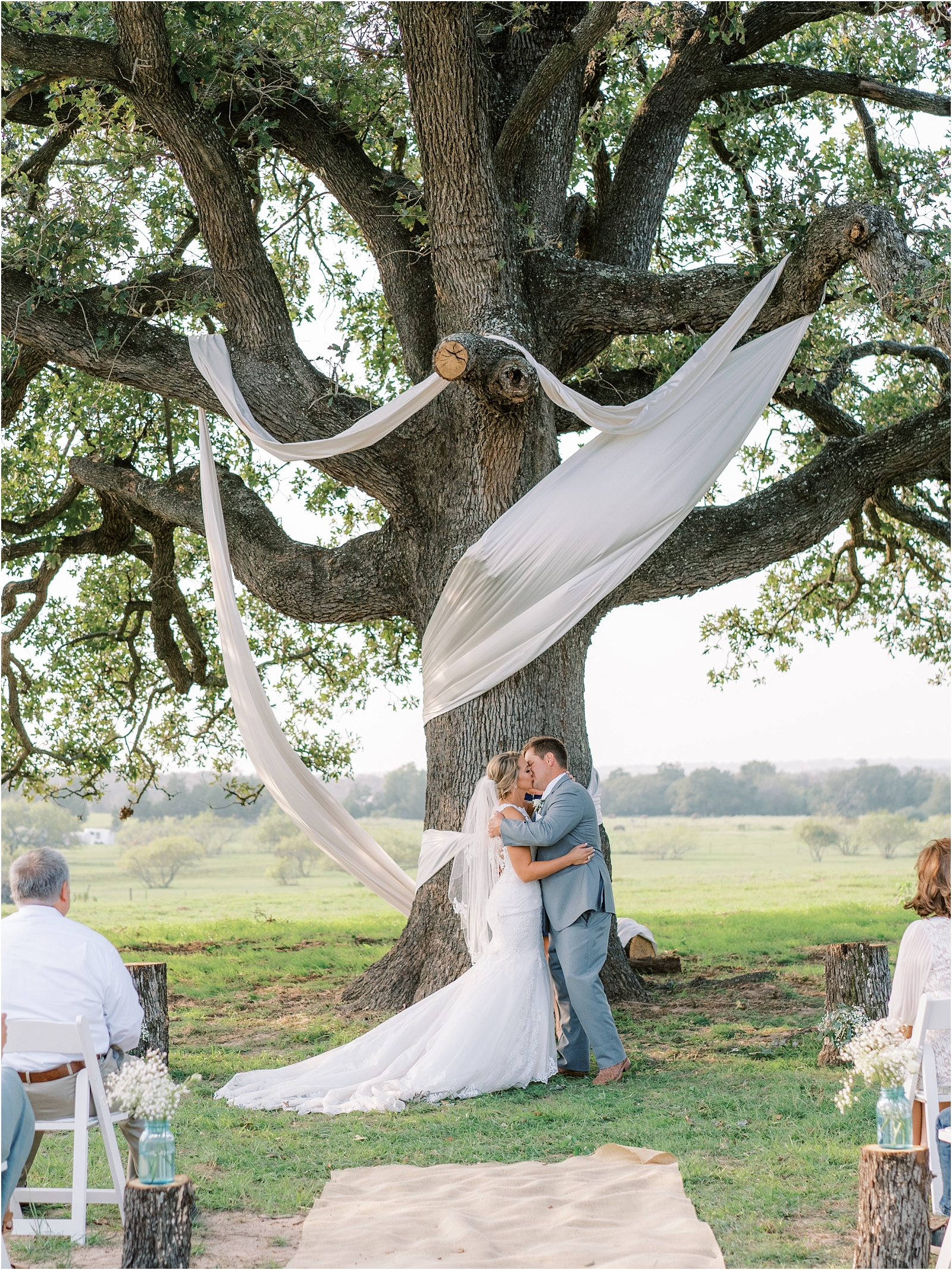 Intimate wedding in Lexington, Texas