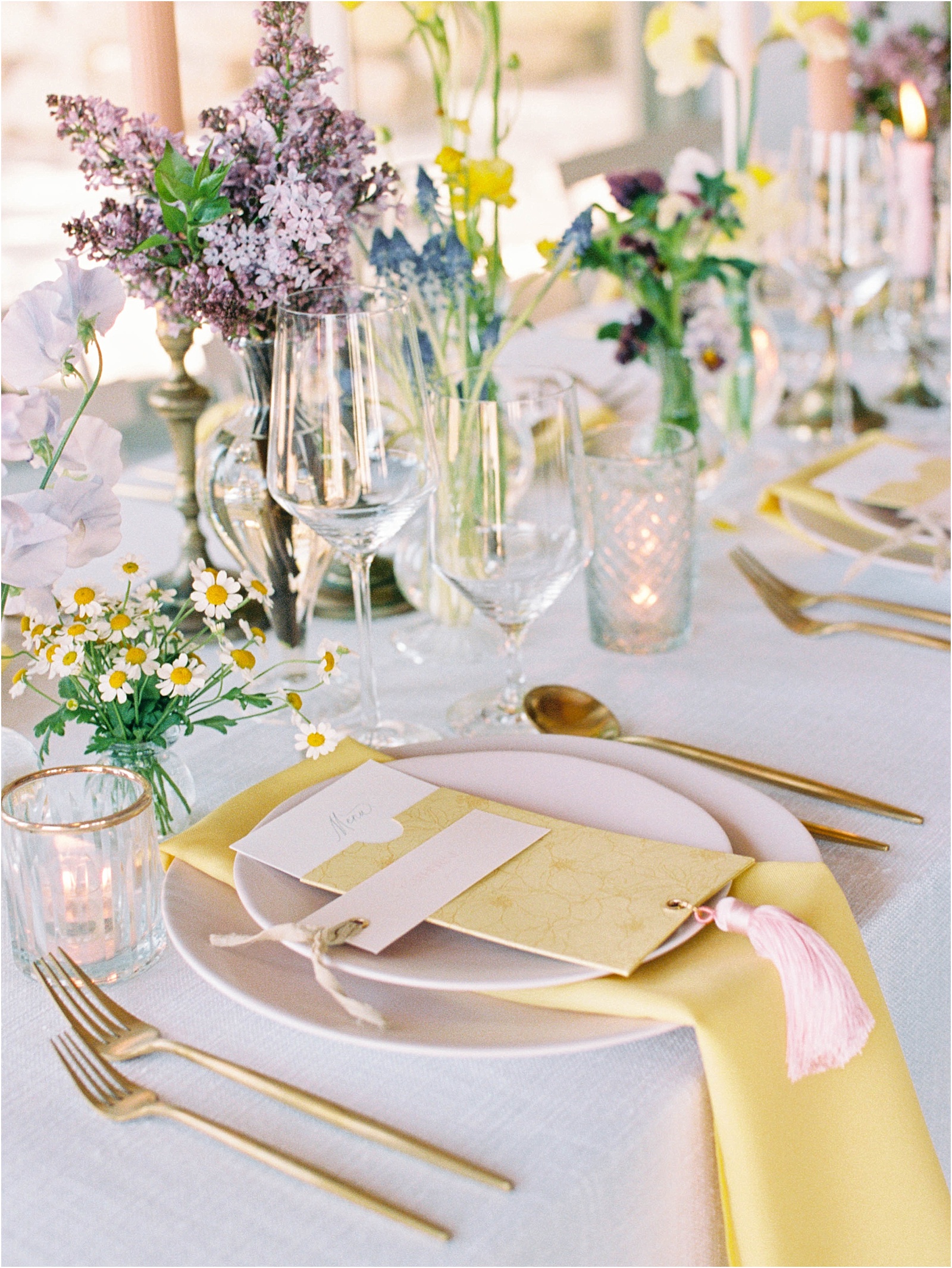 Spring Villa Antonia Wedding in Lavender and Yellow