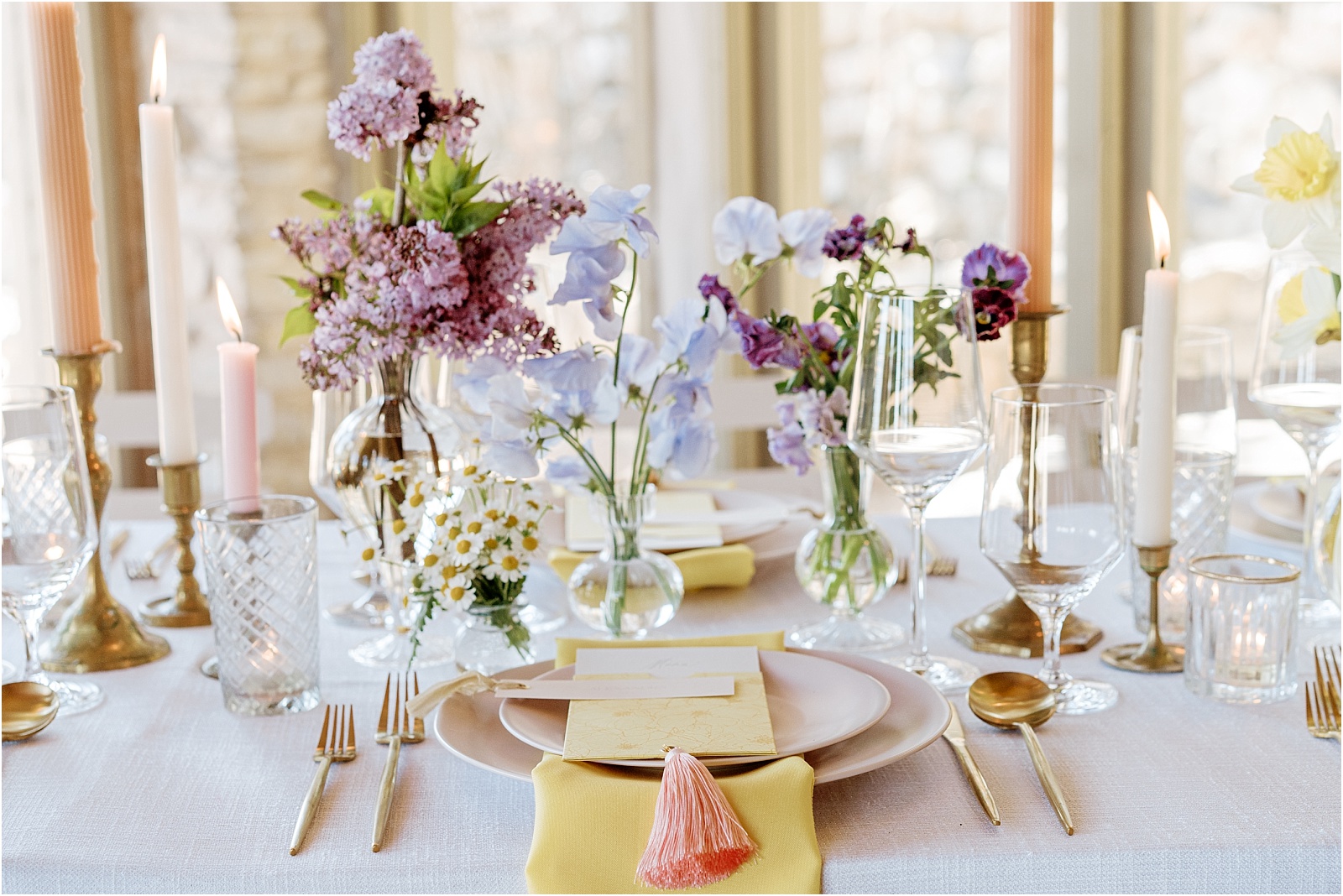 Spring Villa Antonia Wedding in Lavender and Yellow