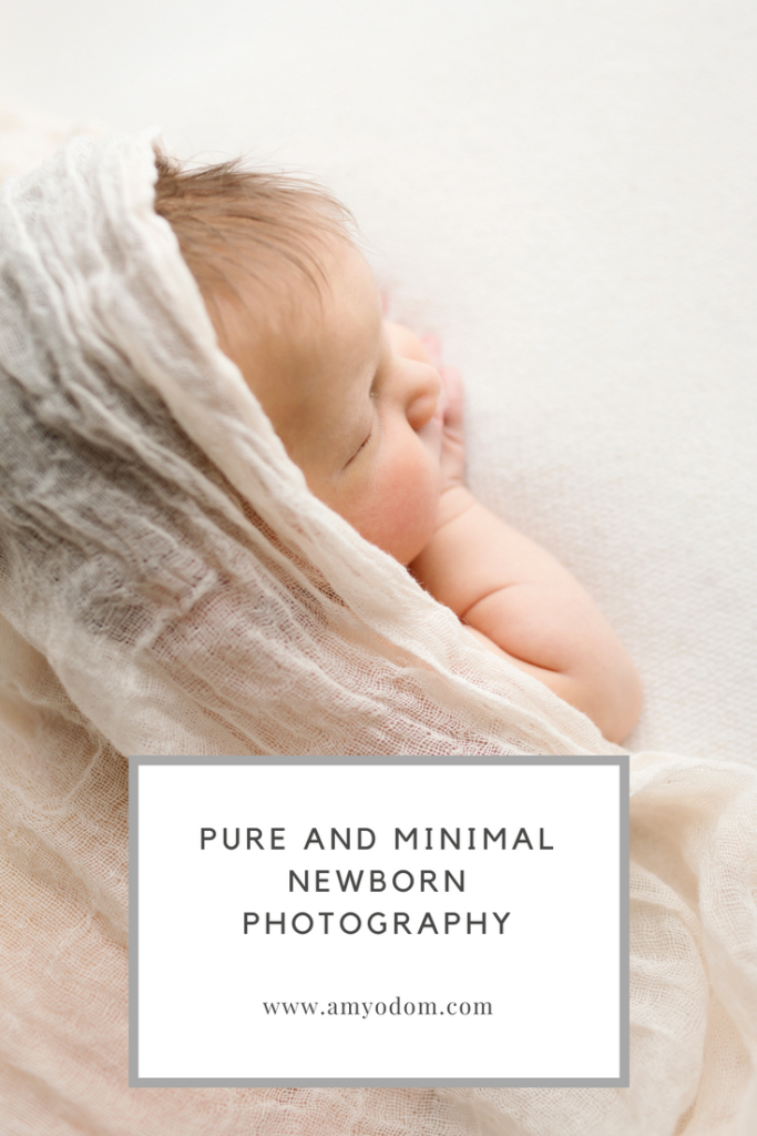 pure and minimal newborn photography