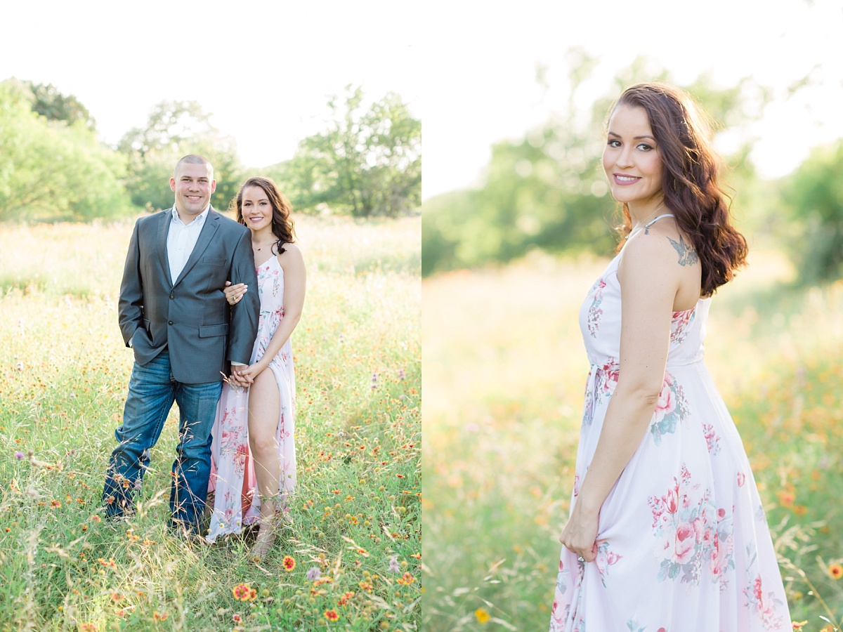 Austin engagement photos in the Texas wildflowers.