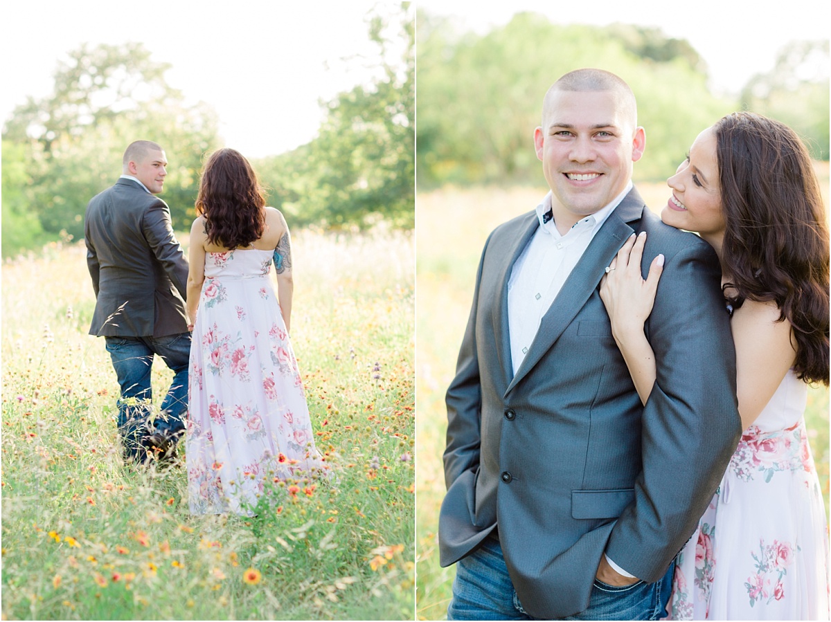 Austin engagement photos in the Texas wildflowers.
