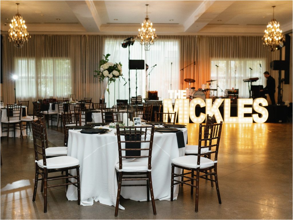 Hotel Ella wedding reception