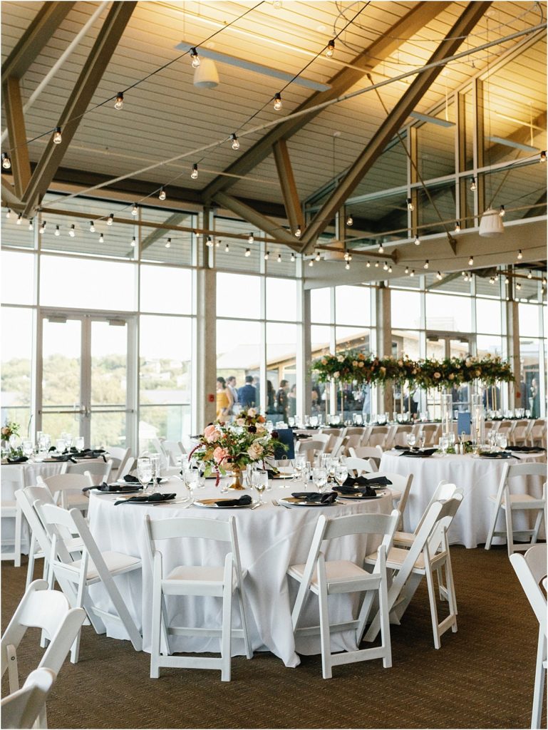 Lakeway Resort and Spa wedding reception decor.