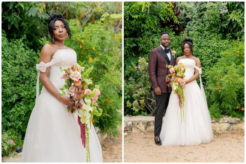 Editorial couples portraits on the grounds of Villa Antonia.